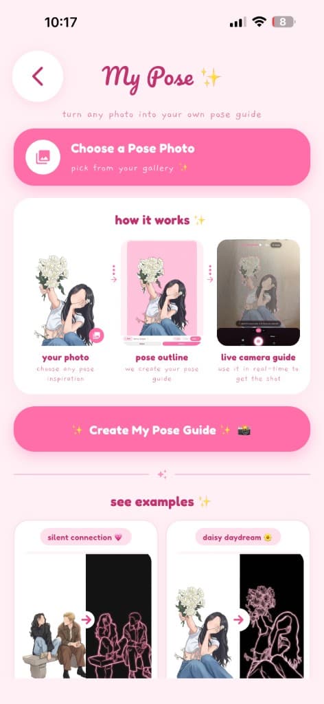 One More Please My Pose screen